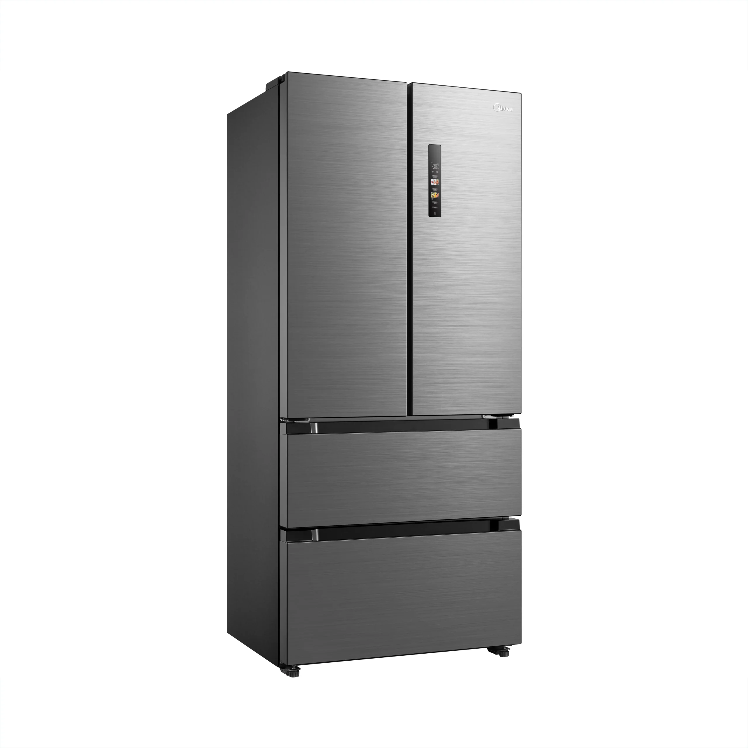Midea MDRF692MIE46 Freestanding Fridge Freezer, No Frost, 516L, 347L Fridge+169L Freezer with LED Light,83.3cm Wide, Midea Inox - Image 2