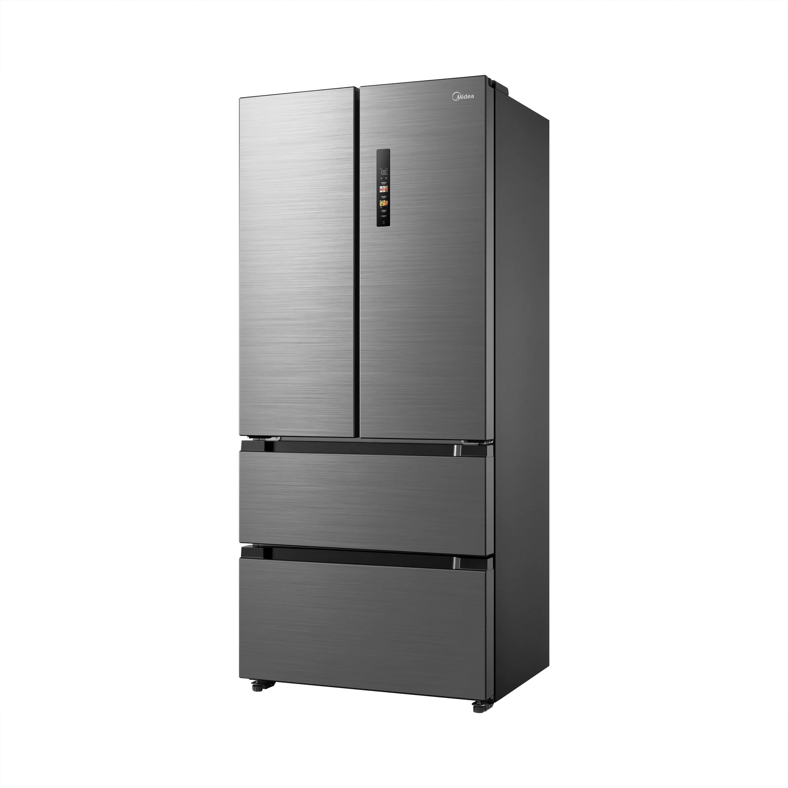 Midea MDRF692MIE46 Freestanding Fridge Freezer, No Frost, 516L, 347L Fridge+169L Freezer with LED Light,83.3cm Wide, Midea Inox - Image 3