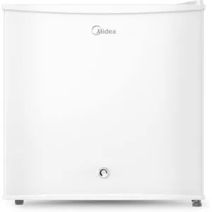 Midea 86L Free Standing Single Door Refrigerator with Reversible Door, 2l Bottle Rack, Smart Design with Recessed Handle with Lock, Best Compact Small Fridge for Mini Bar, Room Or Office, MDRD86FGE01