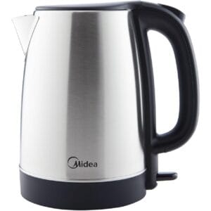 Midea 1.7L Stainless Steel Electric Kettle, 2200W Cordless 360° Swivel Base, Power Cord Storage, Auto Cut-off Function, One Touch Lid Opening, Best for Home, Kitchen & Office, MK17S32A2