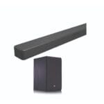 LG SN4 300W, 2.1 Ch with Dolby Audio and DTS Digital Surround, Wireless Carbon Woofer for Deep Bass and High Fidelity Sound, HDMI USB Bluetooth, Optical and TV Sound Sync, LG Sound Bar App