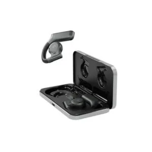 Powerology Open-Ear Air Conduction True Wireless Earbuds – Black/Grey