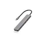 Powerology P61HBC 6-in-1 Slim 4K HDMI USB-C Hub – Black