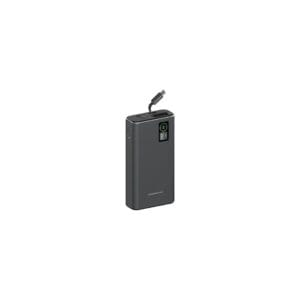 Powerology Aluminum 20000mAh Power Bank - Dark Gray