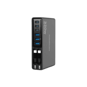 Powerology Univo 320W GaN Charging Station PD 100W Multi-Port Fast Charger for Laptops & Devices – Black