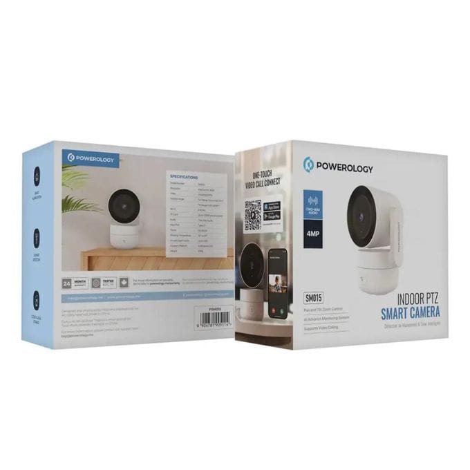 Powerology 4MP Indoor PTZ Smart Camera – 1440P, AI Motion Detection & Night Vision - Image 3