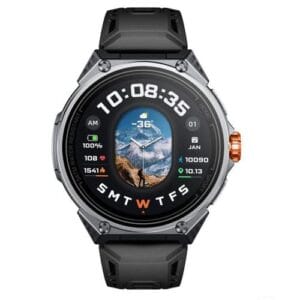 Powerology Alfa Urban Sports GPS Smart Watch, 1.43” AMOLED, Built-in GPS, 5ATM Waterproof, Bluetooth Calling – Multicolor