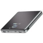 Powerology VoltStream 20000mAh Power Bank – 100W PD, Dual USB-C, HDMI 4K Output, Smart Display – Black