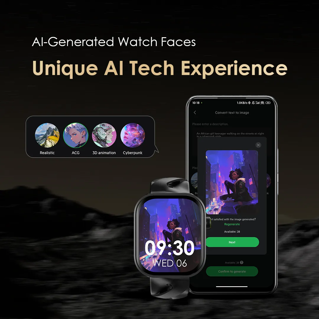 Oraimo OSW-811H Watch Pro AM 1.85″ AMOLED IP68 Smart Watch - Image 10