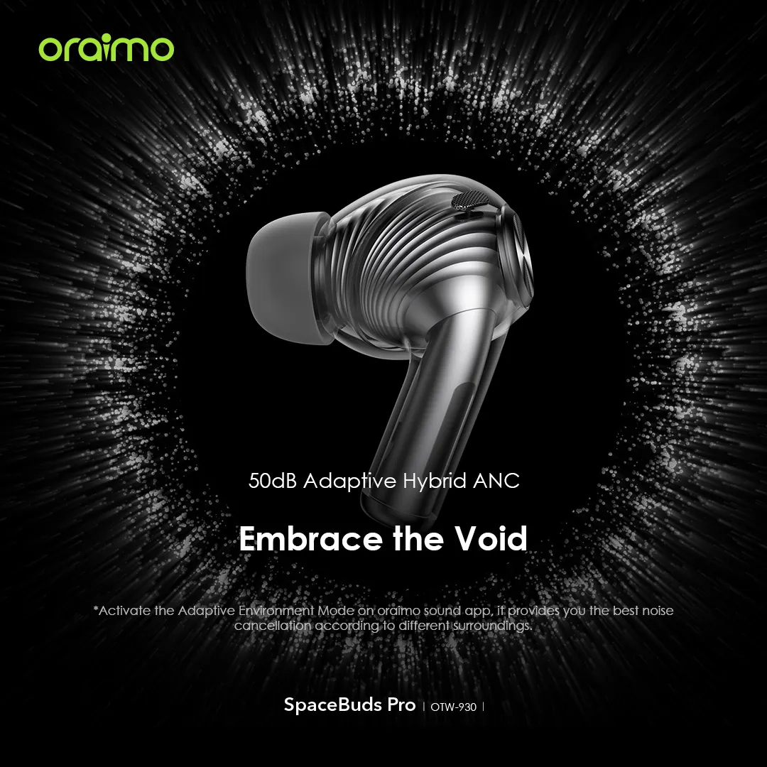 Oraimo SpaceBuds Pro Hybrid ANC True Wireless Earbuds - Image 12