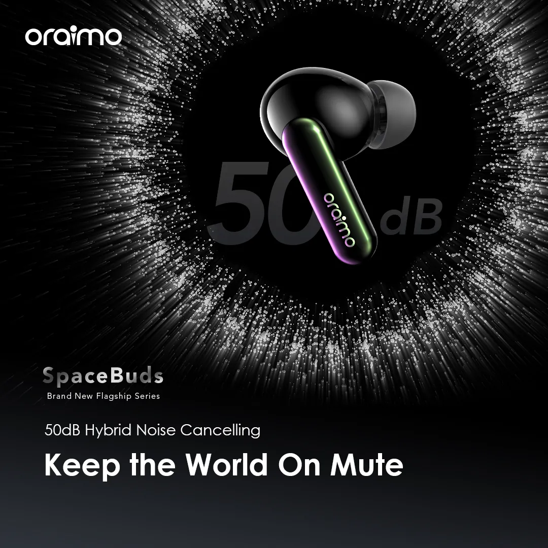 Oraimo OTW-630 SpaceBuds Hybrid ANC True Wireless Earbuds Customized Voice Prompt - Image 16