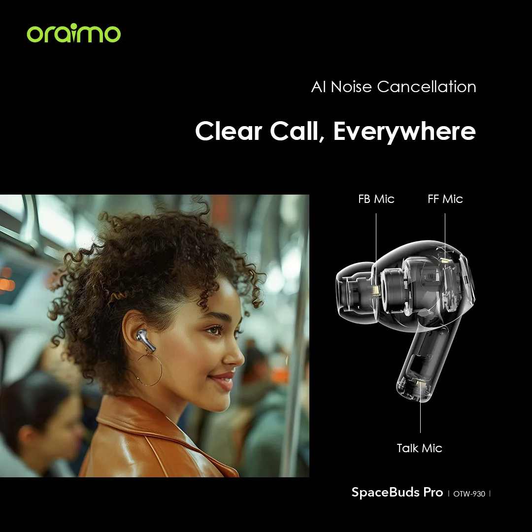 Oraimo SpaceBuds Pro Hybrid ANC True Wireless Earbuds - Image 9