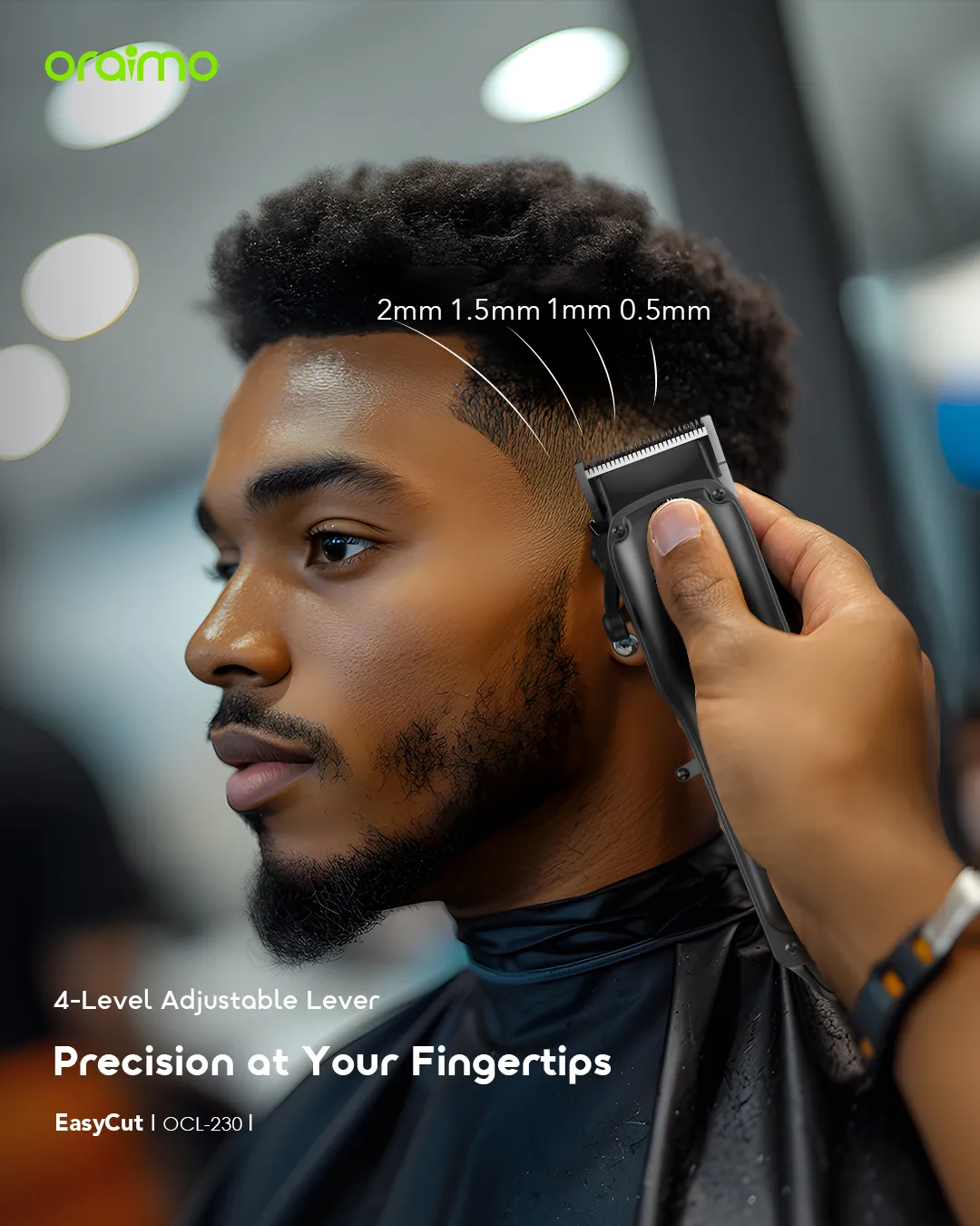Oraimo EasyCut Super Powerful Adjustable Hair Clipper - Image 4