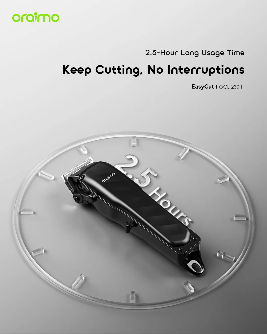 Oraimo EasyCut Super Powerful Adjustable Hair Clipper - Image 5