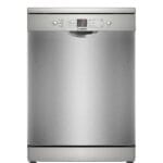 Bosch Series 2 Free‑Standing Dishwasher 60cm, 12 Place Settings, ExtraDry, EcoSilence Drive – Brushed Steel Anti‑Fingerprint SMS26AI00M