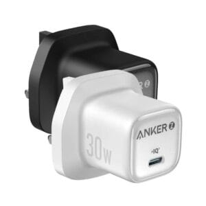 Anker Zolo 30W PD 3.0 USB-C Charger – Super Fast Charging Wall Adapter with 3-Pin Plug – White