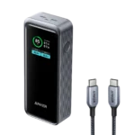 Anker Prime 12,000mAh Power Bank (130W) and Anker 765 USB-C to USB-C Cable (91cm,140W)