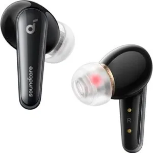 Soundcore by Anker Liberty 4, Noise Cancelling Earbuds, True Wireless Earbuds with ACAA 3.0, Dual Dynamic Drivers for Hi-Res Premium Sound, Spatial Audio with Dual Modes, Heart Rate Sensor.