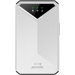 Porodo portable MiFi 3G/4G Router CAT4 V2 without Dispaly - White