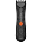 Porodo Lifestyle Sensitive Parts Hair Trimmer Ergonomic Grip Design,Type-C Charging,Lightweight Design,IPX5 Water-Resistant,80 Mins Battery Life,Washable,Ergonomic No-Slip Handle - Black