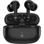 Porodo Soundtec Bluetooth Earbuds, Bluetooth 5.3 Earphones With Dual Music & Gaming Mode, 3H Playtime, 10 Meter Range, Wireless Earbuds with Touch Control, Immersive Audio for Android & iPhone (Black)