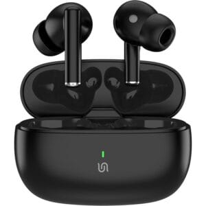 Porodo Soundtec Bluetooth Earbuds, Bluetooth 5.3 Earphones With Dual Music & Gaming Mode, 3H Playtime, 10 Meter Range, Wireless Earbuds with Touch Control, Immersive Audio for Android & iPhone (Black)