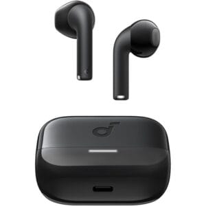 Soundcore K20i by Anker, Semi-in-Ear Earbuds, Bluetooth Wireless, 36H Playtime, Fast Charge, Clear Sound, Comfortable Fit, ENC 2-Mic Clear Calls, Custom EQ, IPX5, Bluetooth 5.3, App Control.