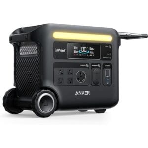 Anker SOLIX F2600 Portable Power Station, 2400W (Peak 3600W) Solar Generator, GaNPrime Battery Generators for Home Use, 2560Wh LiFePO4 Power Station for Outdoor Camping, and RVs (Solar Panel Optional)