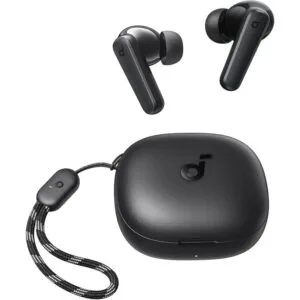 Soundcore Anker P25i True Wireless in-Ear Earbuds, TWS with 30H+ Playtime, Clear Calls & High Bass, IPX5-Water Resistant, Connect App with 22 Preset EQs, Quick Connectivity, Black Color