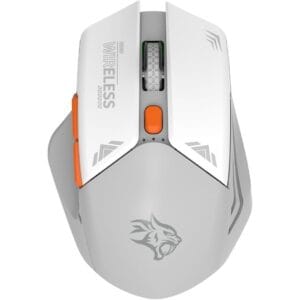 Porodo Gaming Wireless Mouse, 2.4GHz, Plug & Play Mouse, 3 Levels DPI, 10m Wireless Range, Power Saving Technology, Wireless Mouse Compatible with Mac and Windows (Grey)
