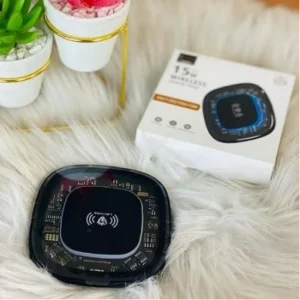 Lenyes PW305 Walking Series 15W Magnetic Wireless Charger Stand Transparent Fast Charging Dock