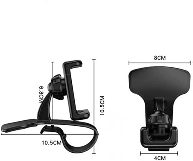 YESIDO C103 Dashboard Phone Holder – Spring Clip Mount, Secure Grip, Universal Fit - Image 2
