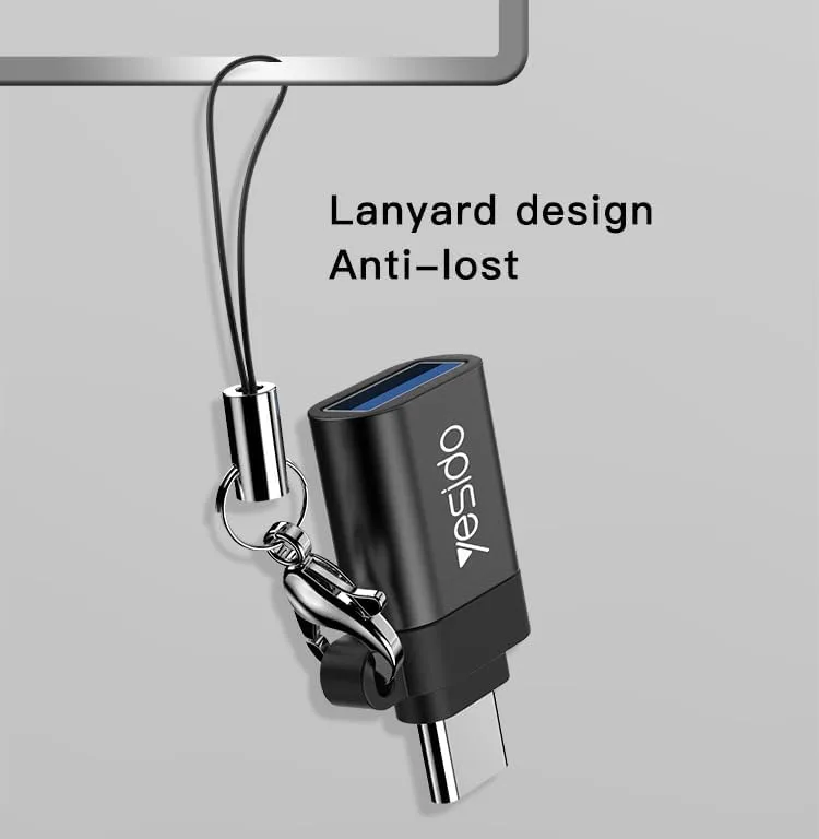 Yesido GS06 OTG to Type-C 3.0 Adapter – Super Fast USB-C Data Transfer Converter - Image 6