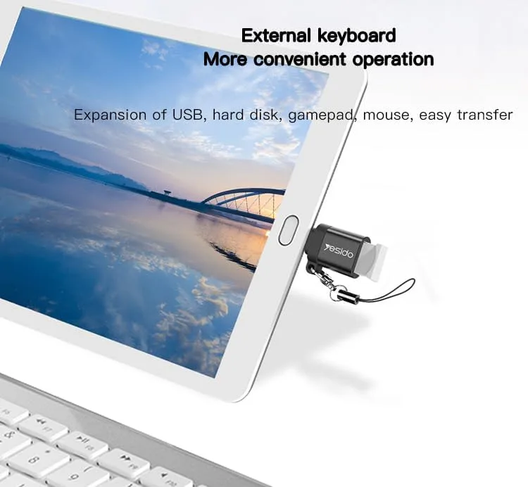 Yesido GS06 OTG to Type-C 3.0 Adapter – Super Fast USB-C Data Transfer Converter - Image 7