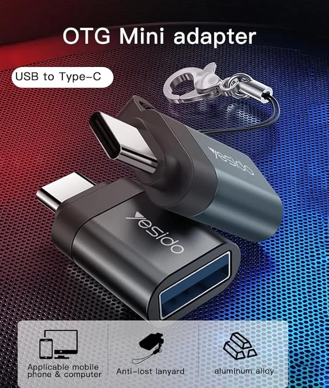 Yesido GS06 OTG to Type-C 3.0 Adapter – Super Fast USB-C Data Transfer Converter - Image 9