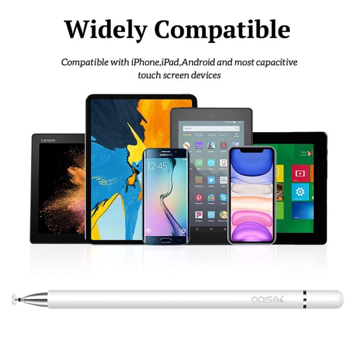 YESIDO ST02 2-in-1 Stylus Pen (Universal Capacitive Touch, Magnetic, Tilt Support, 10H Battery) – White - Image 3