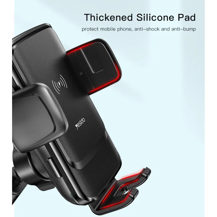 Yesido C188 Car Phone Holder – 15W Fast Wireless Charging Automatic Mount - Image 3