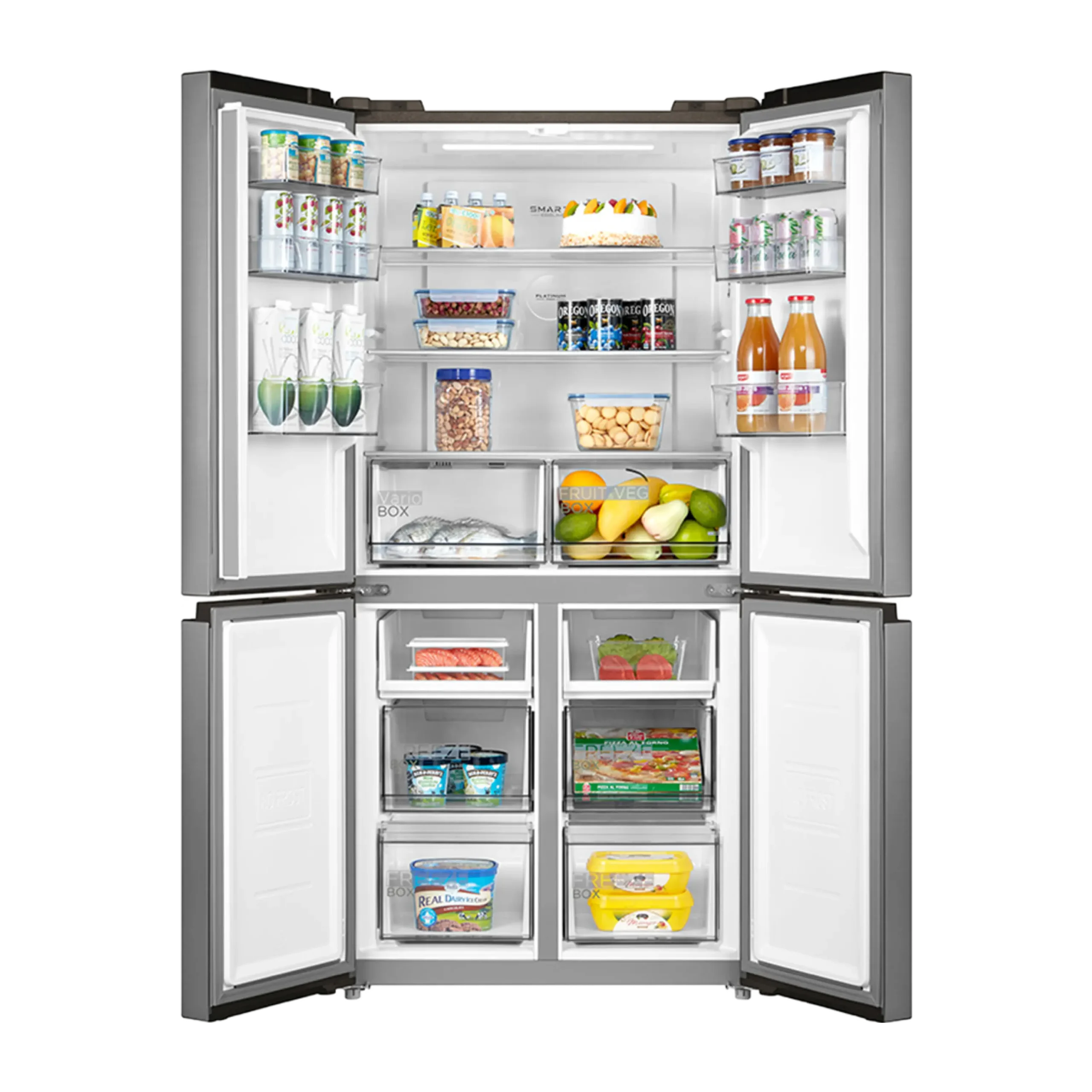Midea MDRF632FIG46D 4 Door Refrigerator – 474L Inverter Quattro Multi Door Fridge Freezer - Image 3