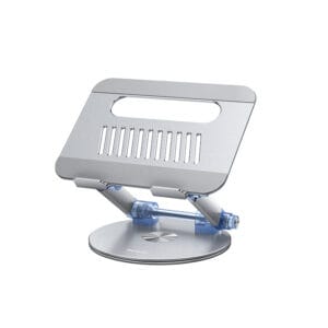 YESIDO LP06 Laptop Stand – 360° Rotating Aluminum Alloy, Foldable, Heat Dissipation, Adjustable for 10–17 Inch Devices