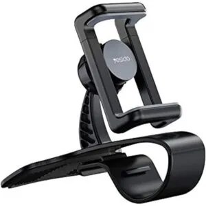 YESIDO C103 Dashboard Phone Holder – Spring Clip Mount, Secure Grip, Universal Fit
