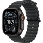 Apple Watch Ultra 3 [GPS + Cellular 49mm] Running & Multisport Smartwatch w/Rugged Titanium Case w/Black Ocean Band. Satellite Communications, Advanced Health & Fitness Tracking