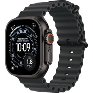 Apple Watch Ultra 3 [GPS + Cellular 49mm] Running & Multisport Smartwatch w/Rugged Titanium Case w/Black Ocean Band. Satellite Communications, Advanced Health & Fitness Tracking