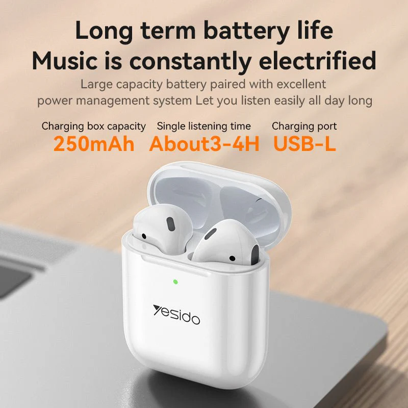 YESIDO CG10 5-in-1 Charging Bundle – 10000mAh Power Bank, TWS Earbuds, Fast Charger, Cable & USB Drive Set - Image 3