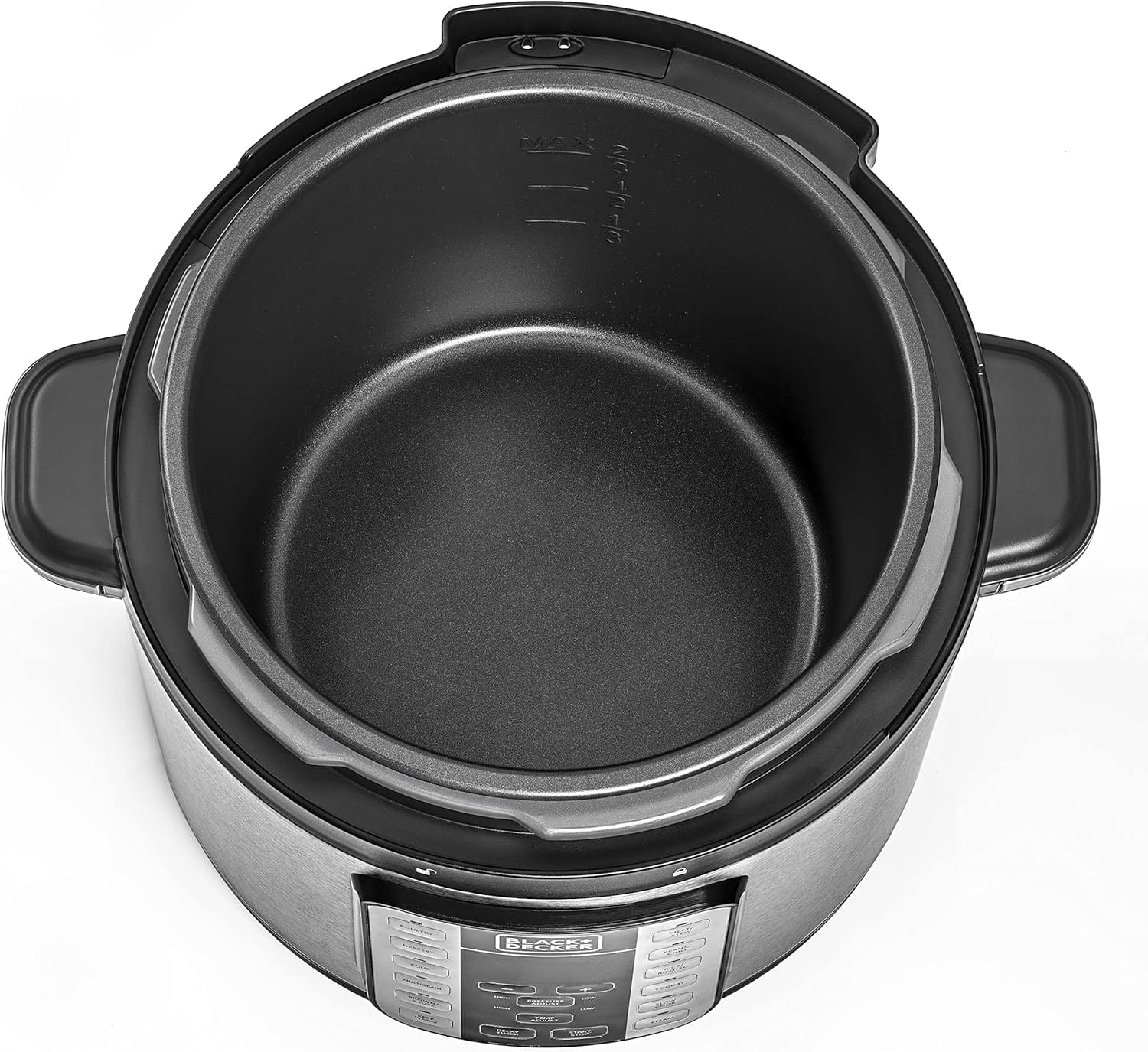 Black & Decker 1000W 6L Electric Pressure Cooker 7in1, With 12 Smart Programs 9 Safety Features Dishwasher Safe with Accessories, For Quick and Easy Meals PCP1000-B5 - Image 11