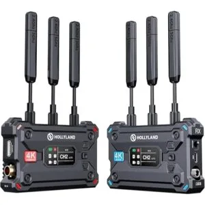 Hollyland Pyro S Wireless Video Transmitter and Receiver HDMI SDI 4K30/1080p60 1300ft Los Range 50ms Latency Up to 4 Receiver, Auto Dual-Band Hopping (ADH), Smart Channel Scan, Live Stream (1TX+1RX)