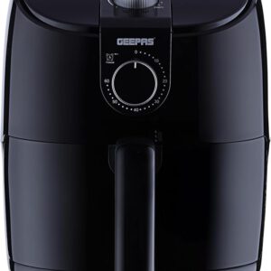Geepas 4 Litre Air Fryer 1500W with Vortex Rapid Air Technology | Adjustable Temperature Control | 60-Minute Timer | Auto Shut-Off & Overheat Protection | Less Oil Cooking (GAF37550)