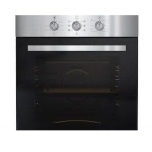 IQRA IQ-BO606IX Built-In Oven with Grill, Turbo Fan, Rotisserie, Mechanical Timer & Double Glass Door