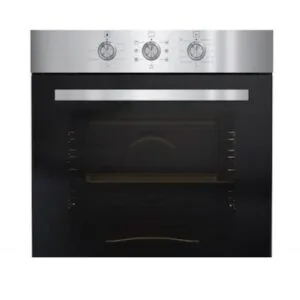 IQRA IQ-BO606IX Built-In Oven with Grill, Turbo Fan, Rotisserie, Mechanical Timer & Double Glass Door
