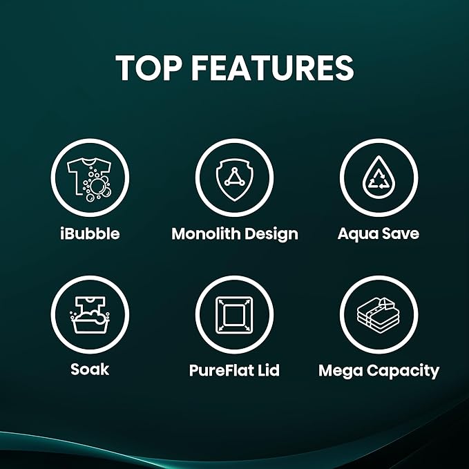Hisense Top Load Washing Machine Bubble Clean, Aqua Save, Soak, Quick 15, Magic Filter - WT3K1123UB - Image 4