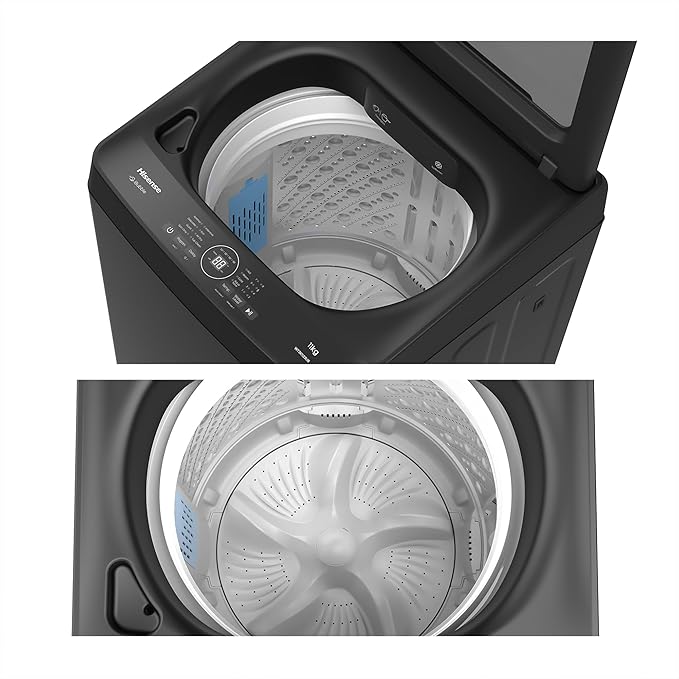 Hisense Top Load Washing Machine Bubble Clean, Aqua Save, Soak, Quick 15, Magic Filter - WT3K1123UB - Image 5